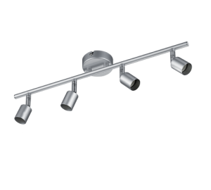 PARIS R80914087 spoty tytanowe na listwie 4xGU10 regulowane