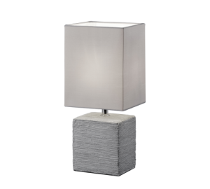 PING R50131087 lampa stołowa ceramiczna szara 1xE14