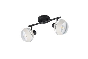 ISLA R86362076 listwa z jasnoszarymi kloszami 2xE14