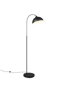 SIERRA  R41871032 lampa stojąca czarna na małym łuku 1xE27
