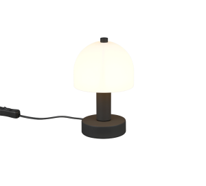 GLENN R51961032 lampa nocna czarna z białym kloszem 1xE14