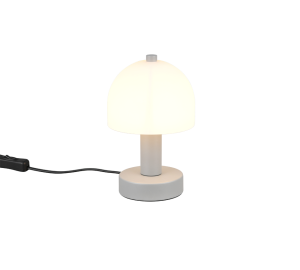 GLENN R51961077 lampa nocna szara z białym kloszem 1xE14