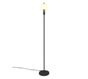 GLENN R41961032 lampa stojąca czarna z białym kloszem 1xE14