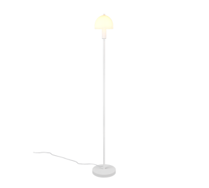 GLENN R41961031 lampa stojąca biała z białym kloszem 1xE14