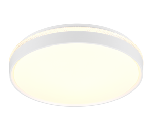 SPACY R64851131 plafon biały z ozdobnym kloszem bocznym LED 33W CCT pilot w zestawie