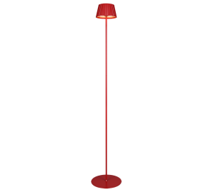 SUAREZ R47706110 mobilna lampa stojąca czerwona IP44 LED 1,5W ładowanie USB-C