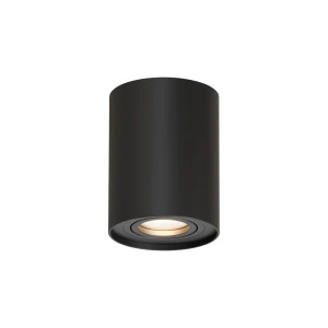 Tubka Leila 1xGU10 czarna CL0101-BK