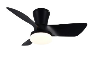 RANDERS R64412132 lampa z wentylatorem czarna LED 20W CCT  sterowanie pilotem