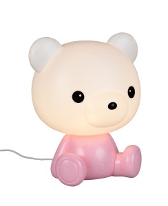 CUTIE R57991193 lampa różowy miś z podświetleniem LED RGB ładowanie USB-C