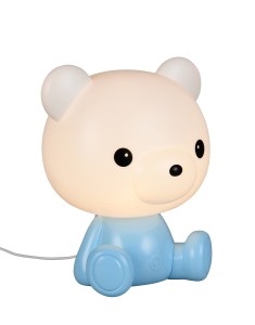 CUTIE R57991112 lampa niebieski miś z podświetleniem LED RGB ładowanie USB-C