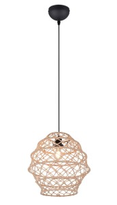 HIVE R31681936 lampa wisząca ze sznurka konopnego fi 38cm 1xE27