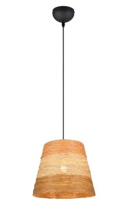 JOELINE R31731926 lampa wisząca z przędzy papierowej w trzech kolorach 1xE27