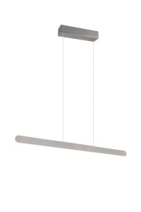 HELIOS 343310105 lampa wisząca srebrna LED 28W CCT sterowanie dotykowe 