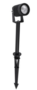 ROSITA LE71622 Ogrodowa lampa stojąca cylindryczna z aluminiowym korpusem i szkłem odporna na warunki atmosferyczne IP65