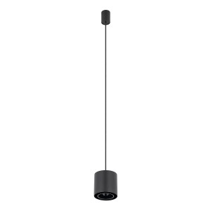 POINT DUO BLACK/BLACK 11512 lampa wisząca tuba czarna/czarna 1xGU10