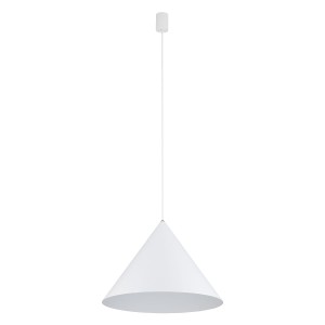 ZENITH L WHITE 8006 lampa wisząca biały stożek fi 50cm 1xGU10