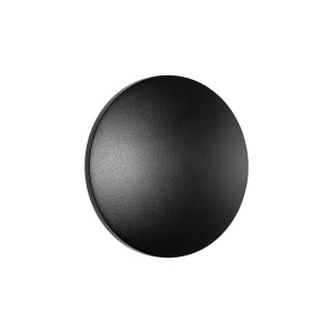 ARIA LED S BLACK 115652 kinkiet zewnętrzny LED 6W czarne koło fi 13cm światło odbite