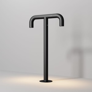 SLEEK O477FL-L4GF3K podwójny wysoki słupek reflektorek LED 4W IP65 grafitowa rurka