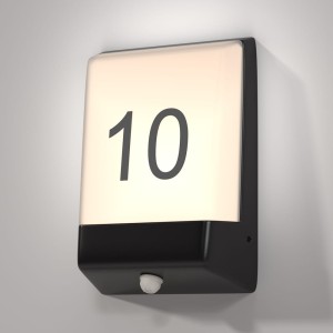 ROW O448WL-L9GF3KSR kinkiet na elewację z nr domu LED 9W IP44 czujnik ruchu