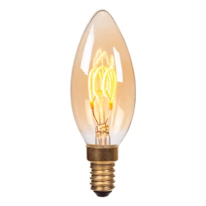Żarówka C35 49043/95/62 LED  3W E14 2300K DIM filament 3-stopniowe ściemnianie szkło amber