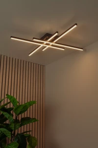 NOVAK 78100/42/30 czarna lampa sufitowa LED 42W 3000K/4000K DIM