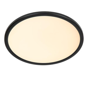 Castor 07120/22/30 lampa sufitowa LED 20W CCT z podświetleniem RGB wykończenie czarne sterowanie pilotem 