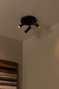 GRADO 22974/13/30 lampa sufitowa czarna 3xGU10 MR11