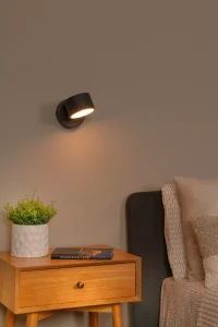GIAN 44217/08/30 kinkiet czarny regulowany LED 9W ściemnianie dotykowe 