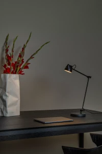 MILNE 44616/06/30 lampa stołowa czarna LED 8W na łamanym ramieniu