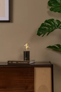 VIVO 52502/01/08 lampa nocna satyna LED 1W E27 ładowanie USB ściemniacz dotykowy