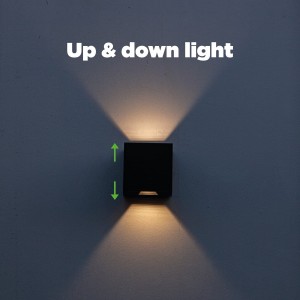 GEMINI BEAMS 5104003012 kinkiet elewacyjny z efektem świetlnym do wyboru LED 10W 3000K IP54 czarny