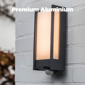 QUBO 5193002118 lampa elewacyjna LED 14W 3000K IP54 z czujnikiem ruchu ciemny szary