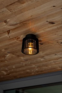  SHYNE 6397501012 czarna lampa sufitowa zewnętrzna 1xE27 IP54 klosz szklany 