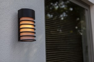 FULTON 5207601012 kinkiet zewnętrzny z lamelkami czarny 1xE27 IP44