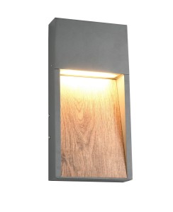 SALMON 246960135 kinkiet zewnętrzny antracyt z imitacją drewna  LED 11W IP44