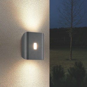 SANTERNO 246660342 kinkiet zewnętrzny LED 7,W CCT IP54 antracyt