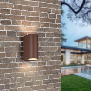 ROYA 204260224  kinkiet zewnętrzny rdzawy 2xGU10 IP44