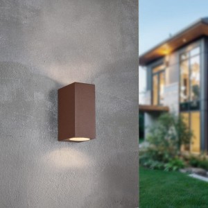 ROYA 204269224  kinkiet zewnętrzny rdzawy 2xGU10 IP44