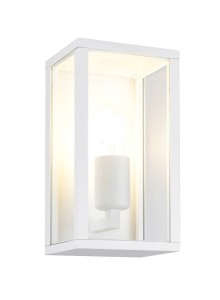 GARONNE 201860131 kinkiet zewnętrzny pojedynczy biały klosz szklany 1xE27 IP44