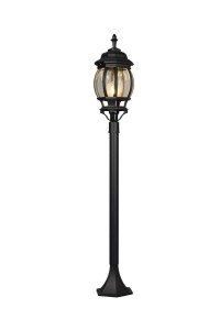 ELVO 406960132 klasyczna lampa stojąca zewnętrzna 120cm czarny mat 1xE27 IP23