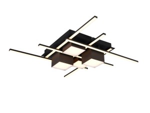 ROGER 647810432 nowoczesna lampa sufitowa czarna LED 35W DIM  2700-6500K sterowanie pilotem