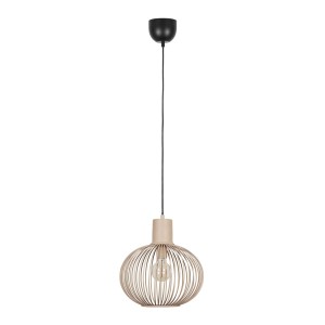 GILA 365790166 lampa wisząca druciana fi 33cm piaskowa / beżowa 1xE27