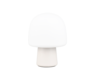 STEEN 568200176 lampa stołowa jasny szary klosz białe szkło 1xE14