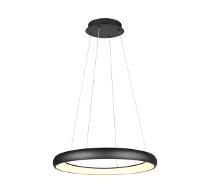 CARDONA 349617532 lampa wisząca czarna pierścień 75cm LED 59W CCT  3-stopniowe ściemnianie 