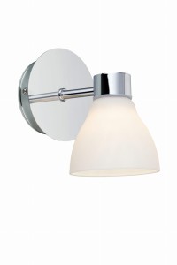 CASSIS Kinkiet 1L Chrom/Opal IP44