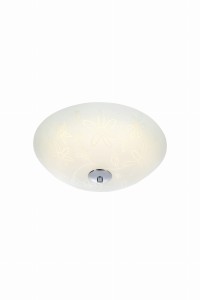 FLEUR Plafon LED 35cm Biały/Chrom
