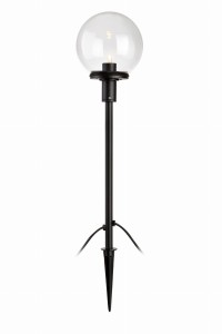 GARDEN 24 Słupek Kula 60cm Czarny/Przezr.
