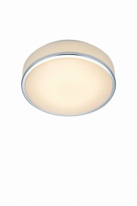GLOBAL Plafon 28CM LED Biała/CHROME