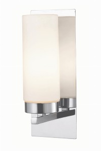 NORRSUNDET Kinkiet 1L Chrom/Biały IP44