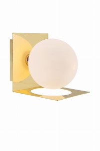 ZENIT Kinkiet 1L IP44 Mosiądz/Opal